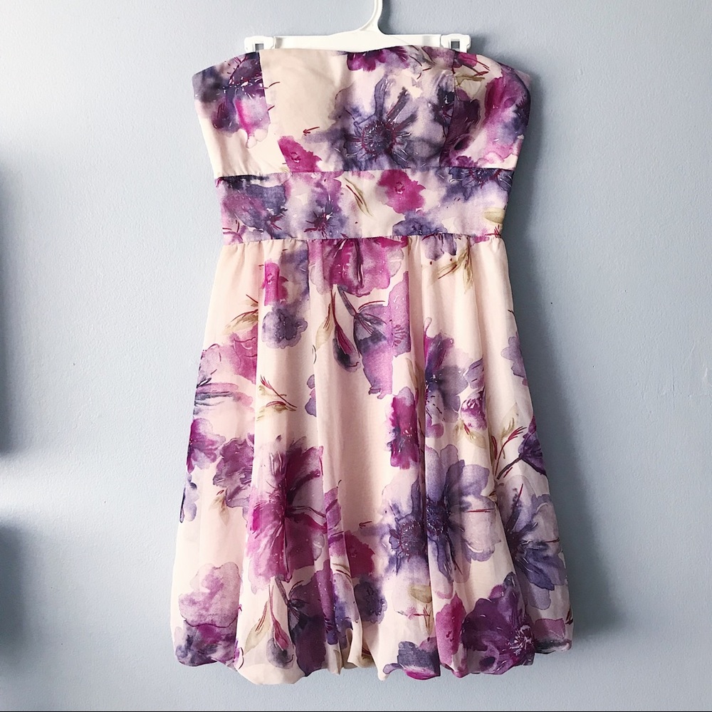 Charlotte Russe Purple Floral Dress